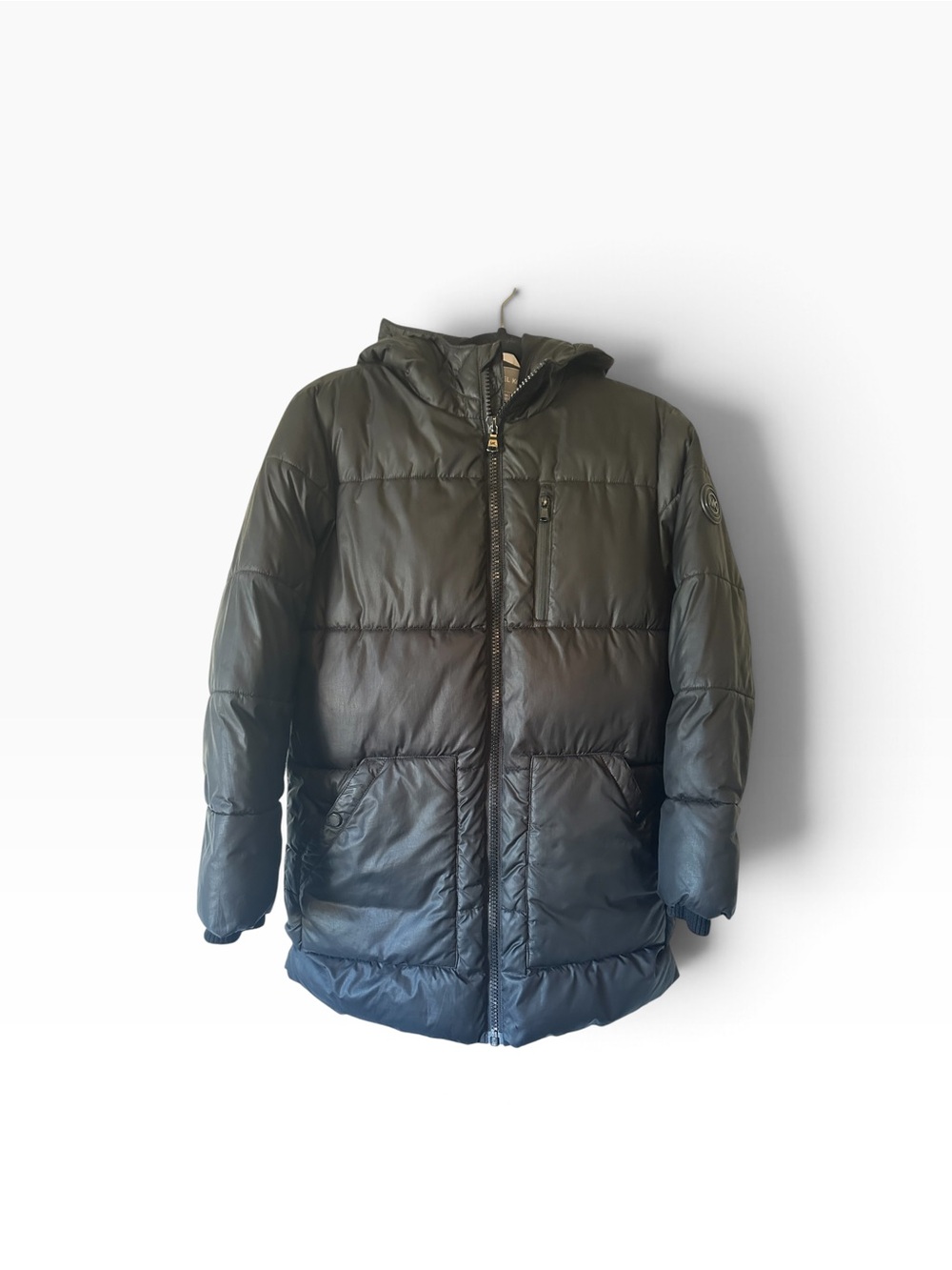 Michael Kors Black Hooded Puffer Coat 14/16